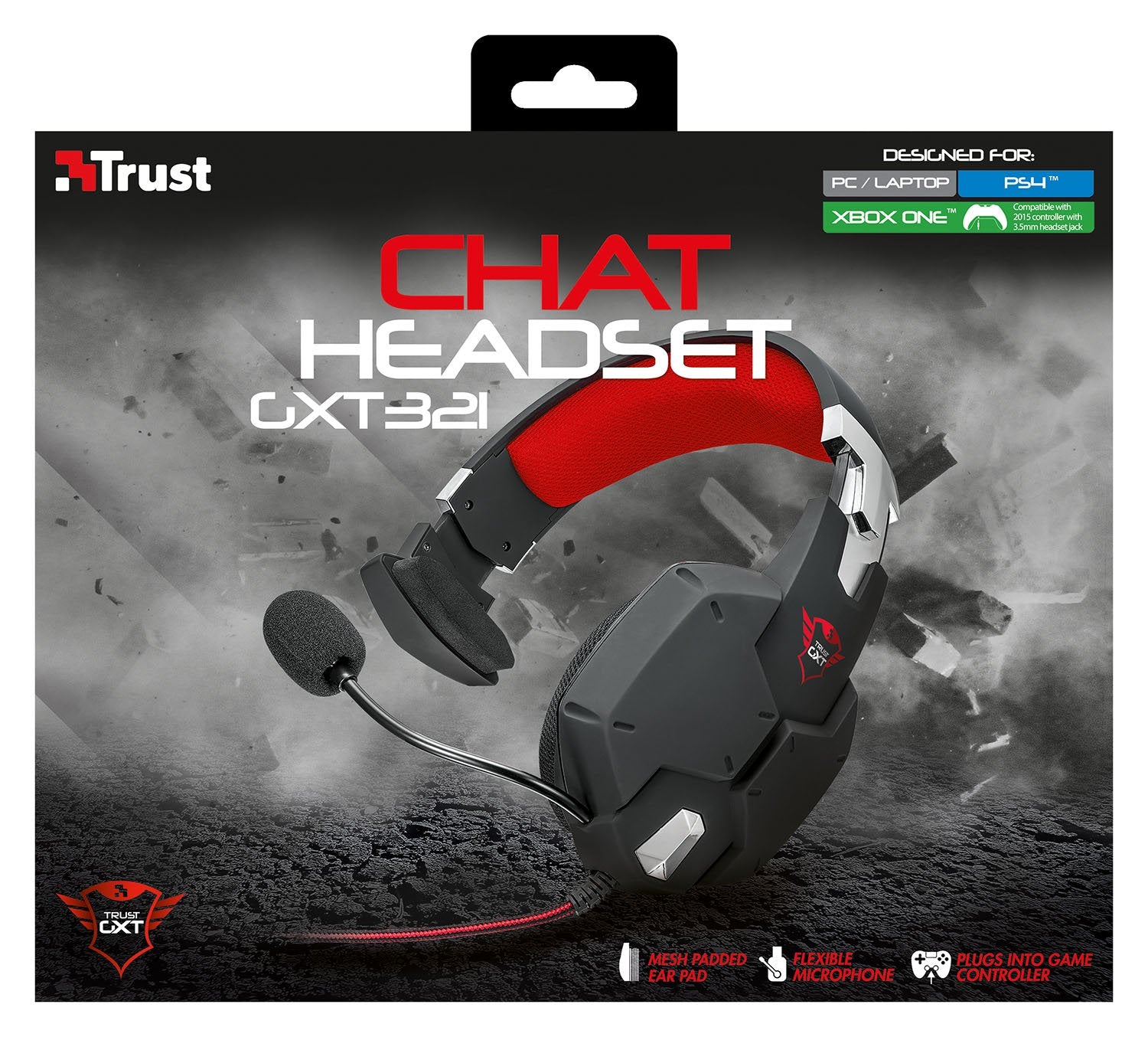 Trust Gxt 321 - Auriculares Para Gaming Para Chat En LíNea, Negro Trust Gxt 321 - Auriculares Para Gaming Para Chat En LíNea, Negro